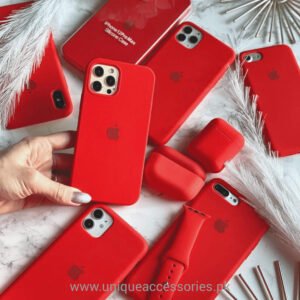 iPhone Silicone Cases-Red