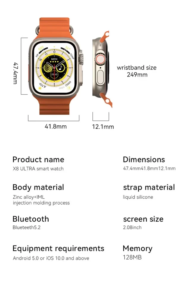 X8 Ultra Smart Watch Series 8