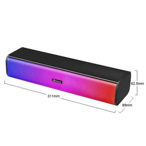 Kisonli I-630 Speaker Pc+Bt Rgb Colorful Light