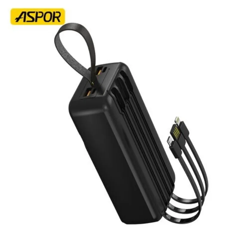 Aspor A317 22.5W Power Bank 30000mah With 3 Cables