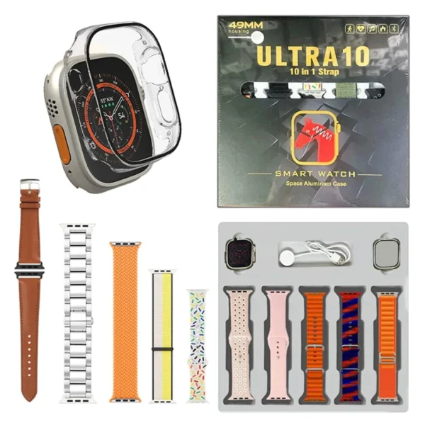 Ultra 10 49mm 10 in 1 Smart Watch Suit