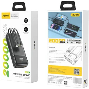 Aspor A316 22.5W Power Bank 20000mah