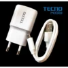 Tecno Charger 18w with micro USB Cable