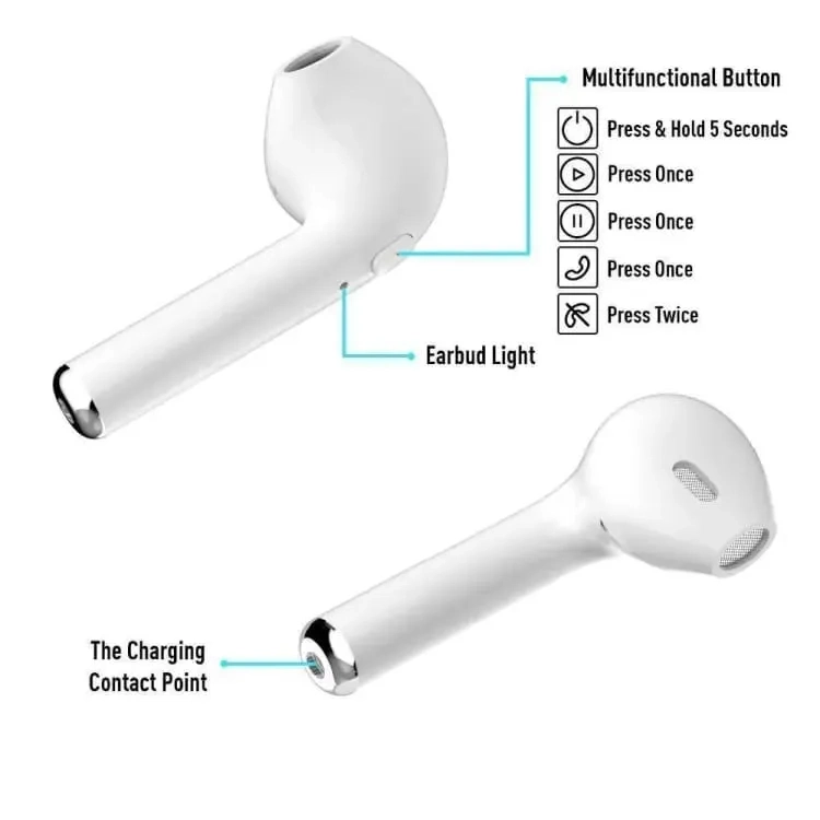 i12 TWS Wireless Bluetooth Airpods