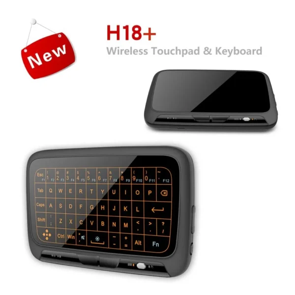 H18+ Wireless Keyboard Touchpad Backlight Dual Modes 2.4 GHz