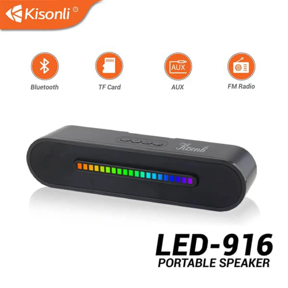 Kisonli LED-916 Wireless Bluetooth Longbar Speaker