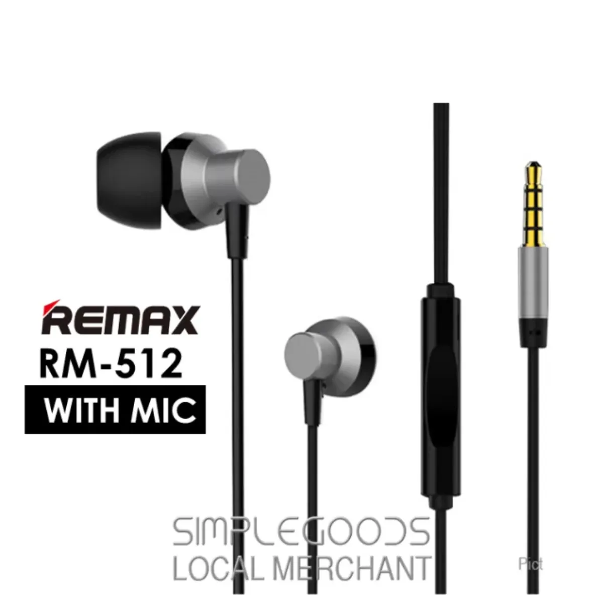 Remax RM512 Metal Stereo Wired Handsfree