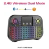 I10 Mini Wireless Bluetooth Touchpad 7 Color Backlit