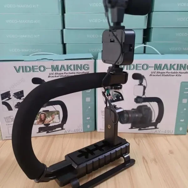 Ay-49u U Shaped Video Making Handheld Stabilizer Kit