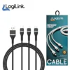 Logilink 3in1 Usb Data Cable 6A Fast Charging