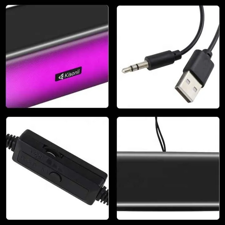 S353e1813862b402196afc5badfcb5552u Kisonli I-630 PC+BT Multimedia RGB Speaker