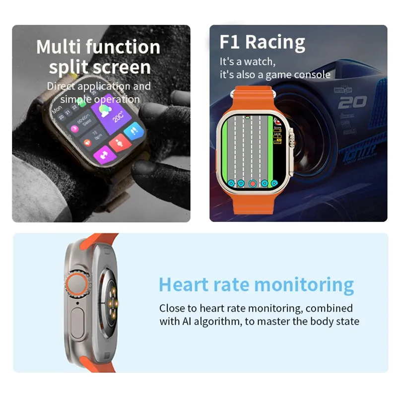 i9 Ultra Max Smart Watch Orange