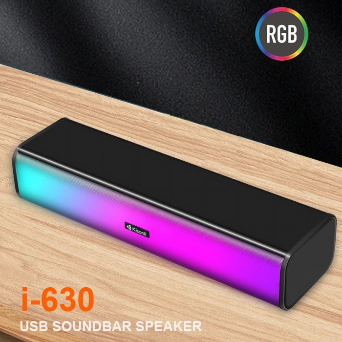 Kisonli I-630 Speaker Pc+Bt Rgb Colorful Light