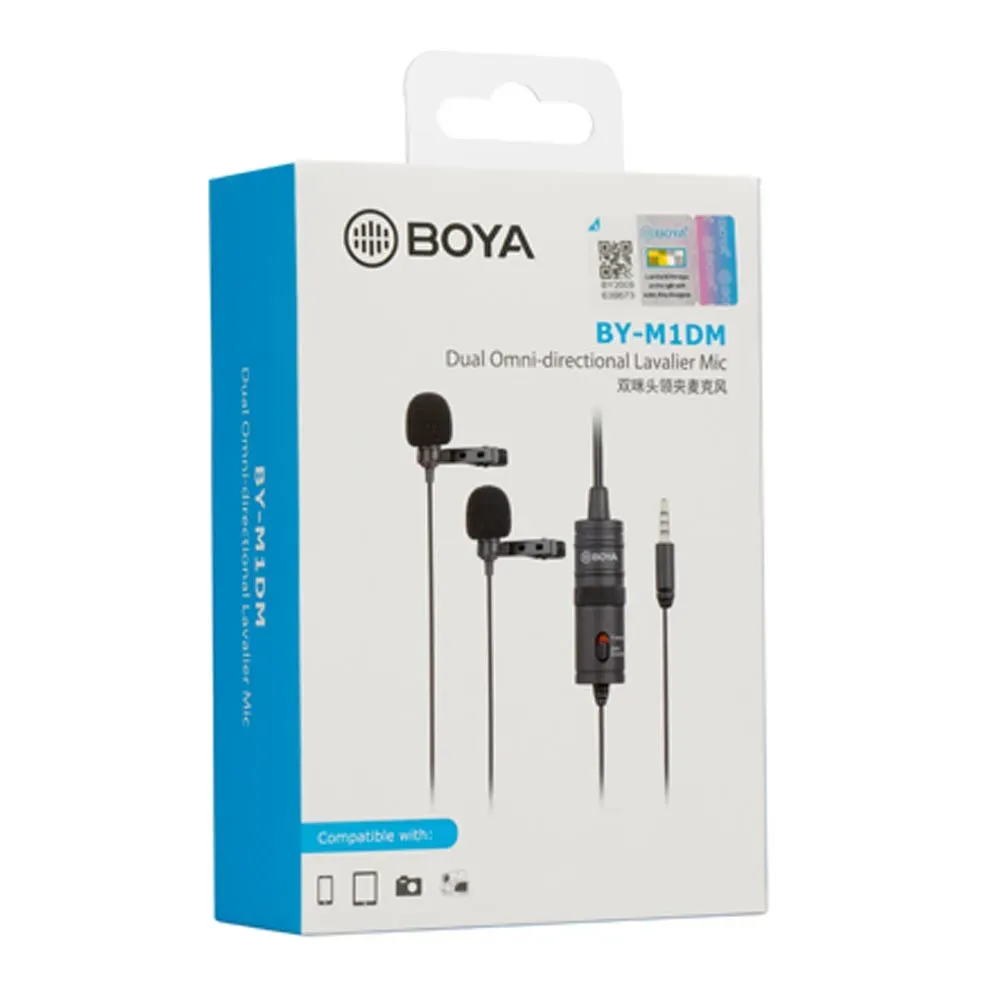 Boya BY-M1DM Dual Collar Microphone