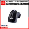 Speed X 8700 Barcode Scanner With Stand and Receiver