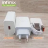 Infinix Charger 33w with USB Type C Cable