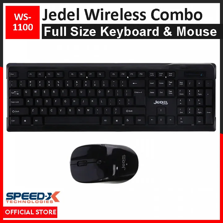 Jedel Ws1100 Wireless Keyboard Mouse Combo