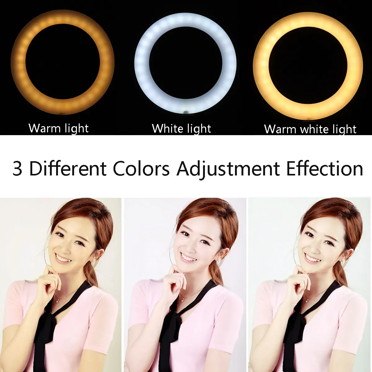 Selfie Ring light 16cm with 3 modes