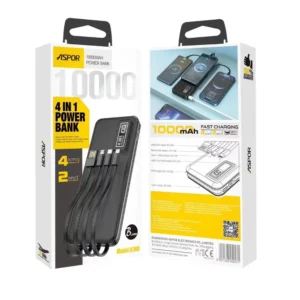 Aspor A300 Power Bank 10000mah 4 in1