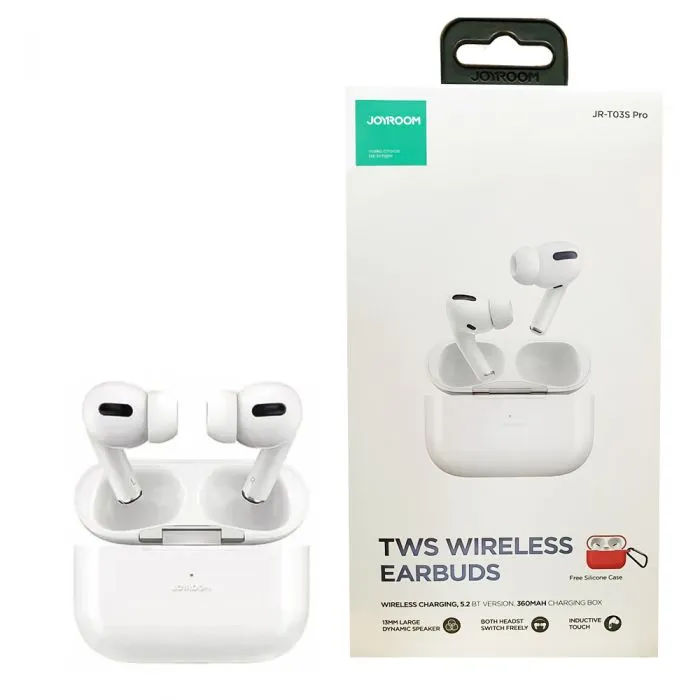 Joyroom Jr-T03s Pro NX3 Wireless Earbuds With Red Case Joyroom Jr-T03s Pro NX3 Wireless Earbuds With Red Case