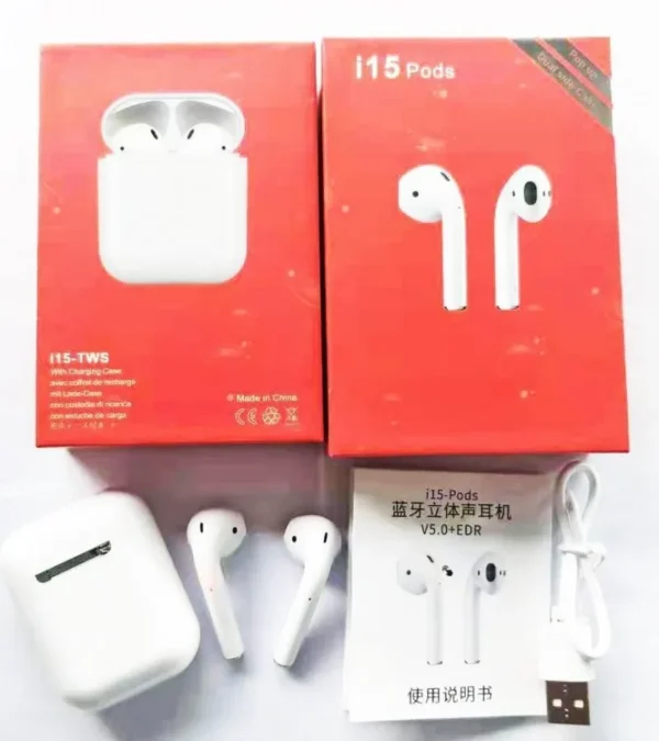i15 TWS Wireless AirPods Bluetooth Earphones