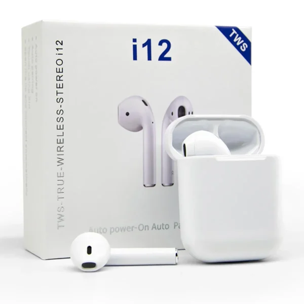 i12 TWS Wireless AirPods Bluetooth Earphones