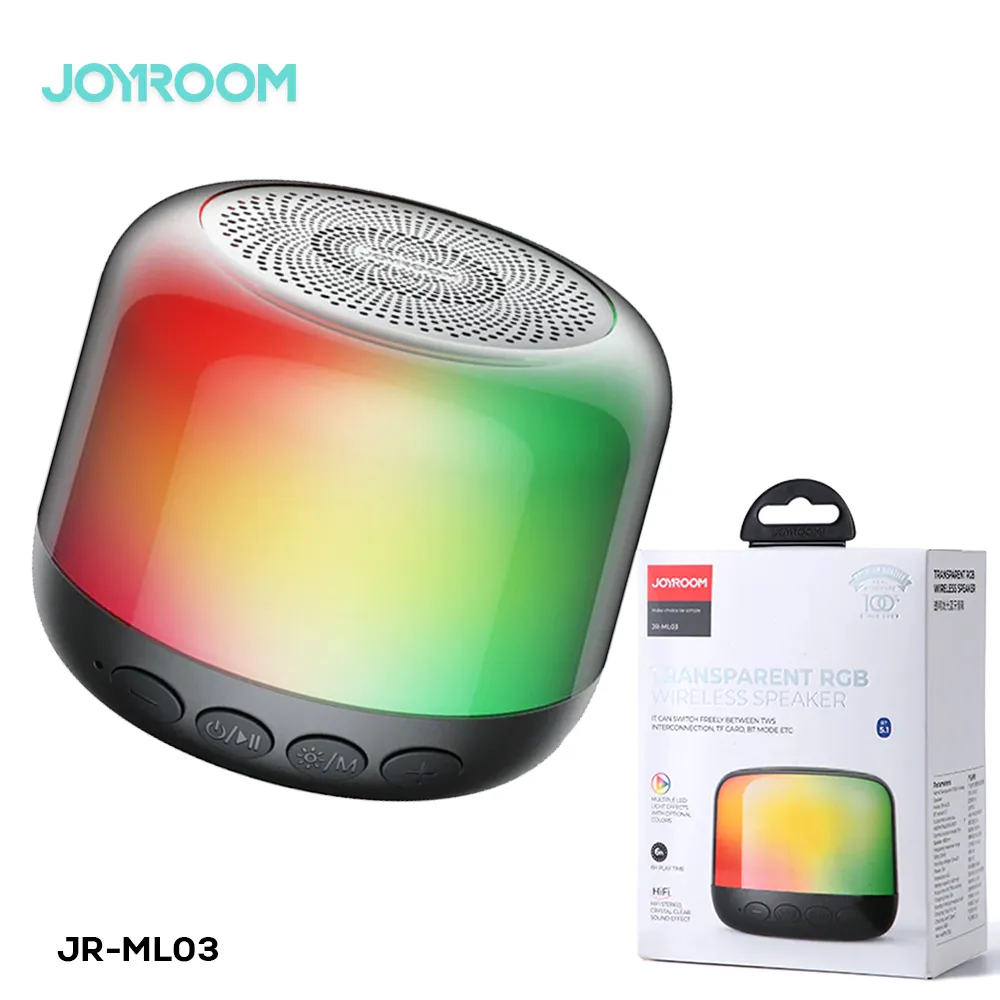 Joyroom ML03 Transparent RGB Wireless Bluetooth Speaker