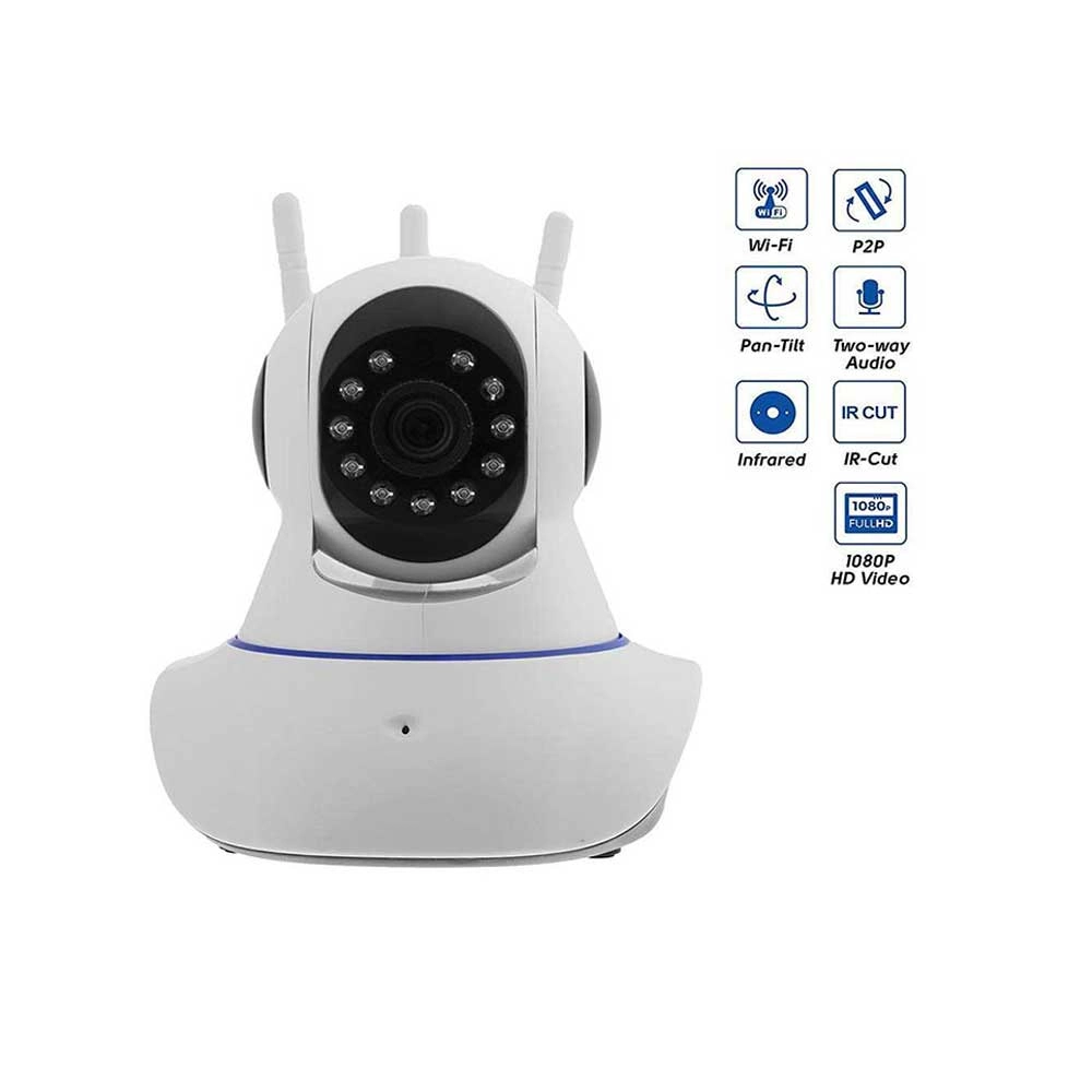 IP Wireless Camera 360 with 3 Antenna V380 Pro App