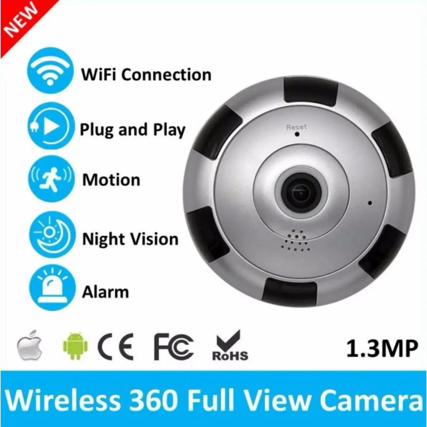 IP Wireless Panoramic Fish Camera V380