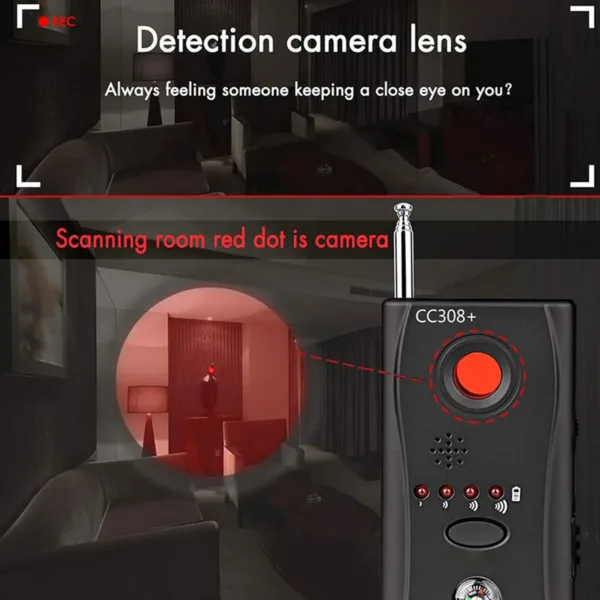 Camera Detector CC308 Full Frequency Bug Detector