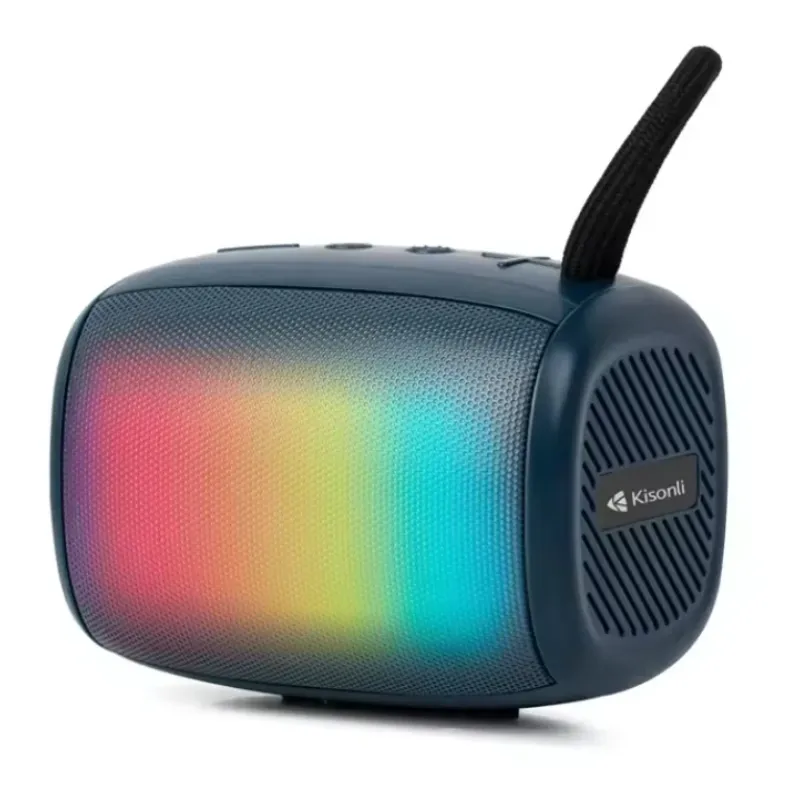 Kisonli G18 RGB Portable Bluetooth Speaker with Colorful Lights