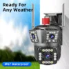 Speed-X PTZ WiFi Outdoor Security 3 Camera Lens 6MP