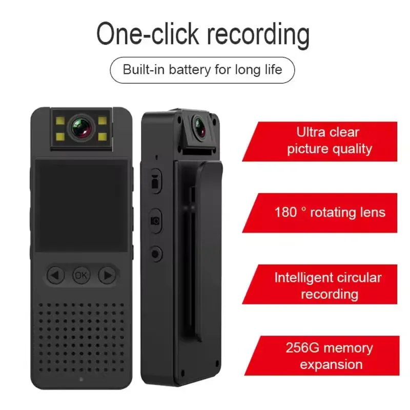 Mini Body Camera L12 WiFi Video Recorder 1080p Wearable Night Vision