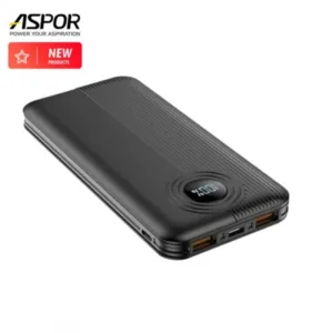 Aspor A320 22.5W Power Bank with Display 10000mah Fast Charging