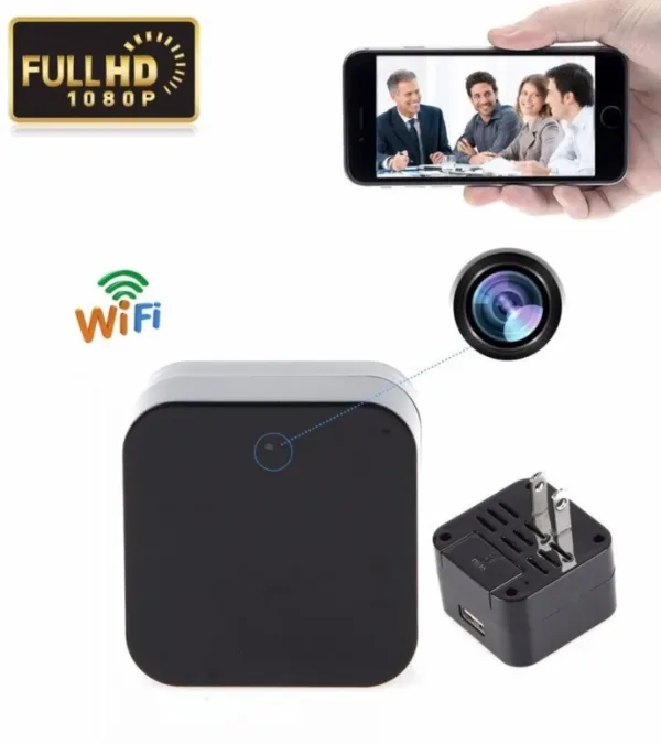 Mini Charger Spy Camera WiFi 1080P Live View