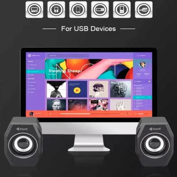 Kisonli A-101s USB Multimedia Computer Speakers