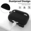 Apple Airpods Pro 2nd Generation Silicone Case with metal Clip