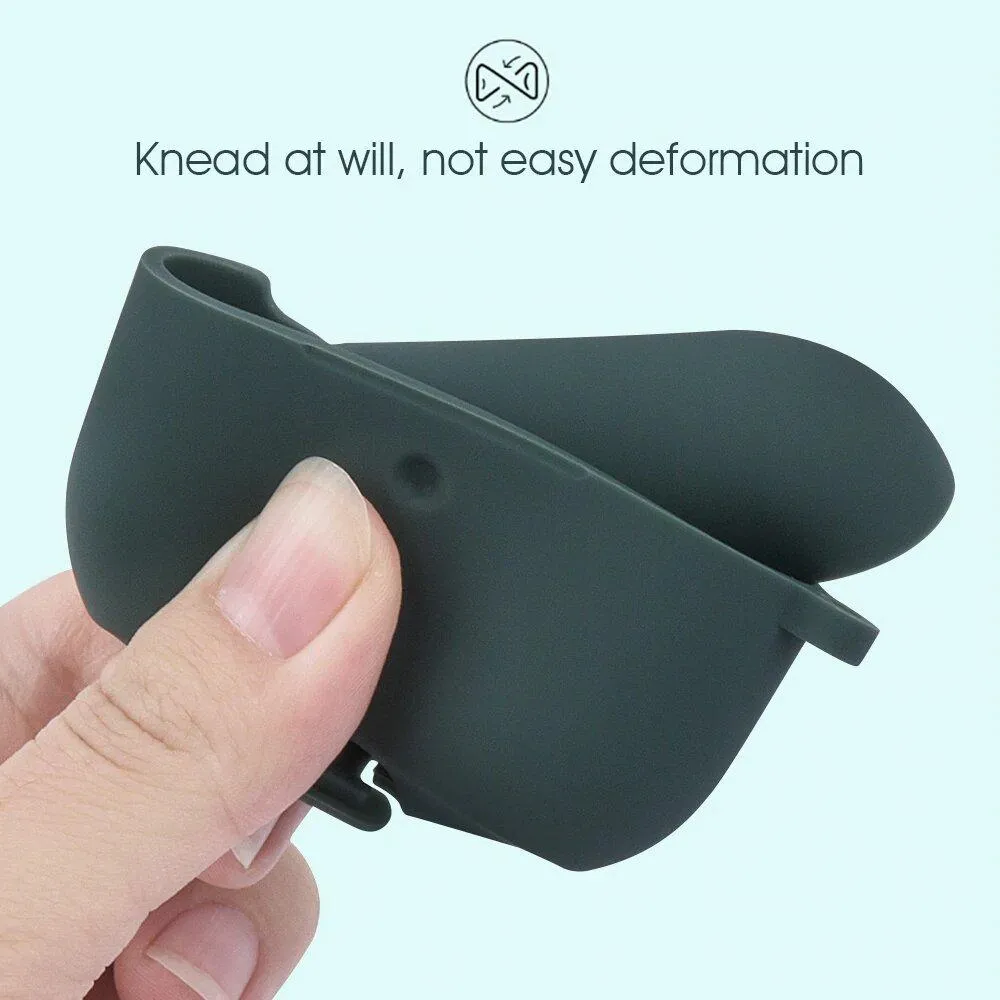 Apple Airpods Pro 2nd Generation Silicone Case with metal Clip